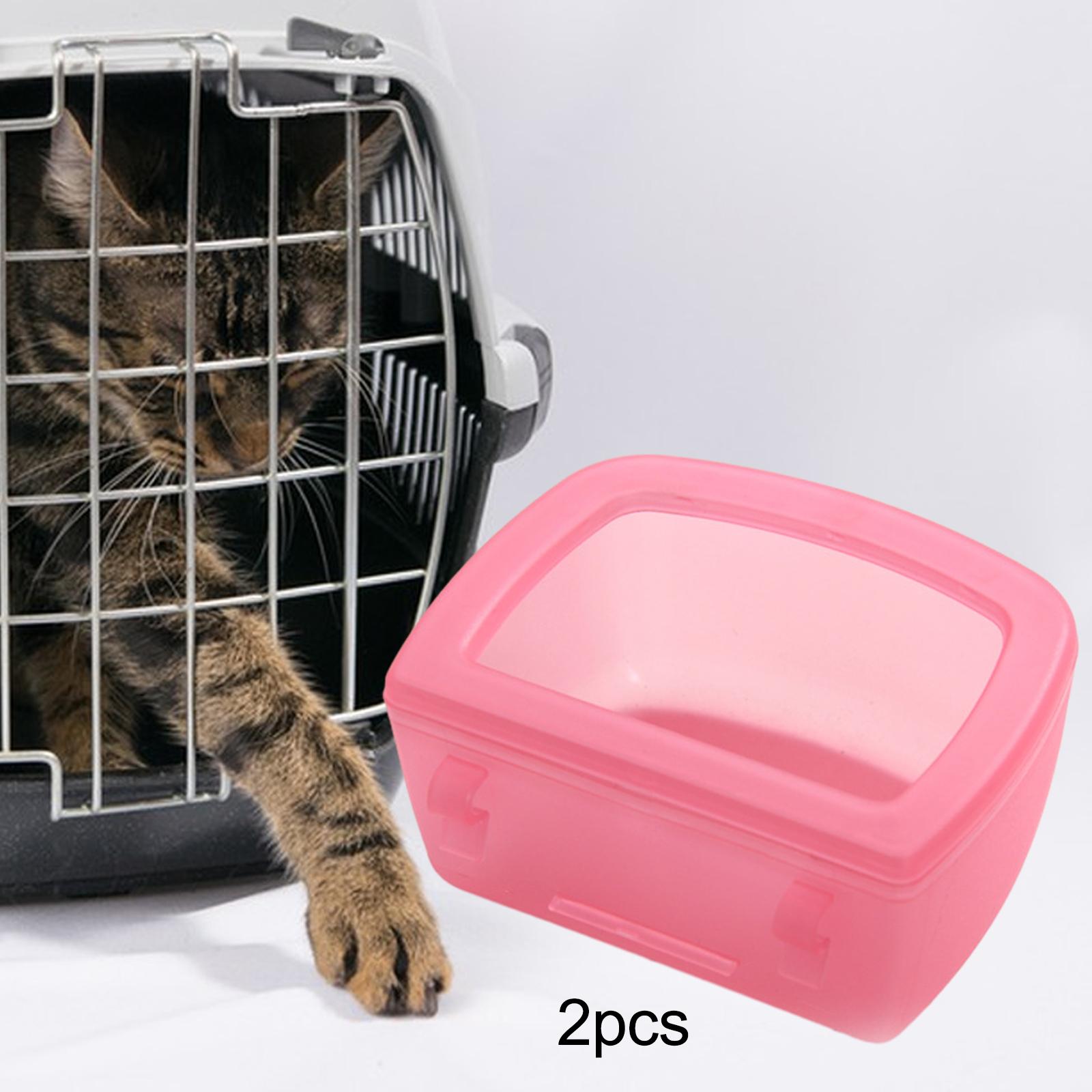 Rabbit Cage Wire - 2x Mangkuk Anjing untuk Kandang Kawat