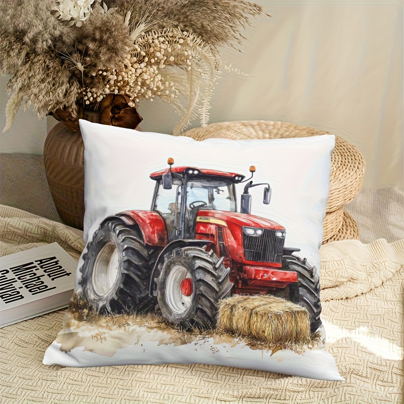 Sarung Bantal Motif Traktor Pe - Agriculture Farming Cartoon ulasan dan harga