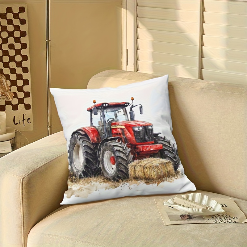 Sarung Bantal Motif Traktor Pe - Agriculture Farming Cartoon ulasan dan harga