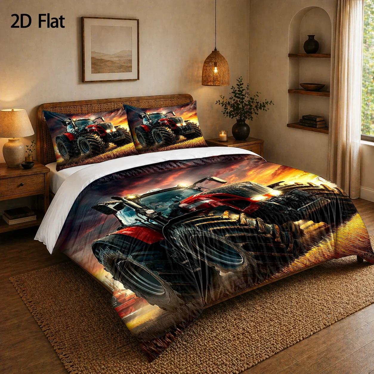 Set Penutup Selimut 3 Bagian,  - Agriculture Farming Cartoon ulasan dan harga