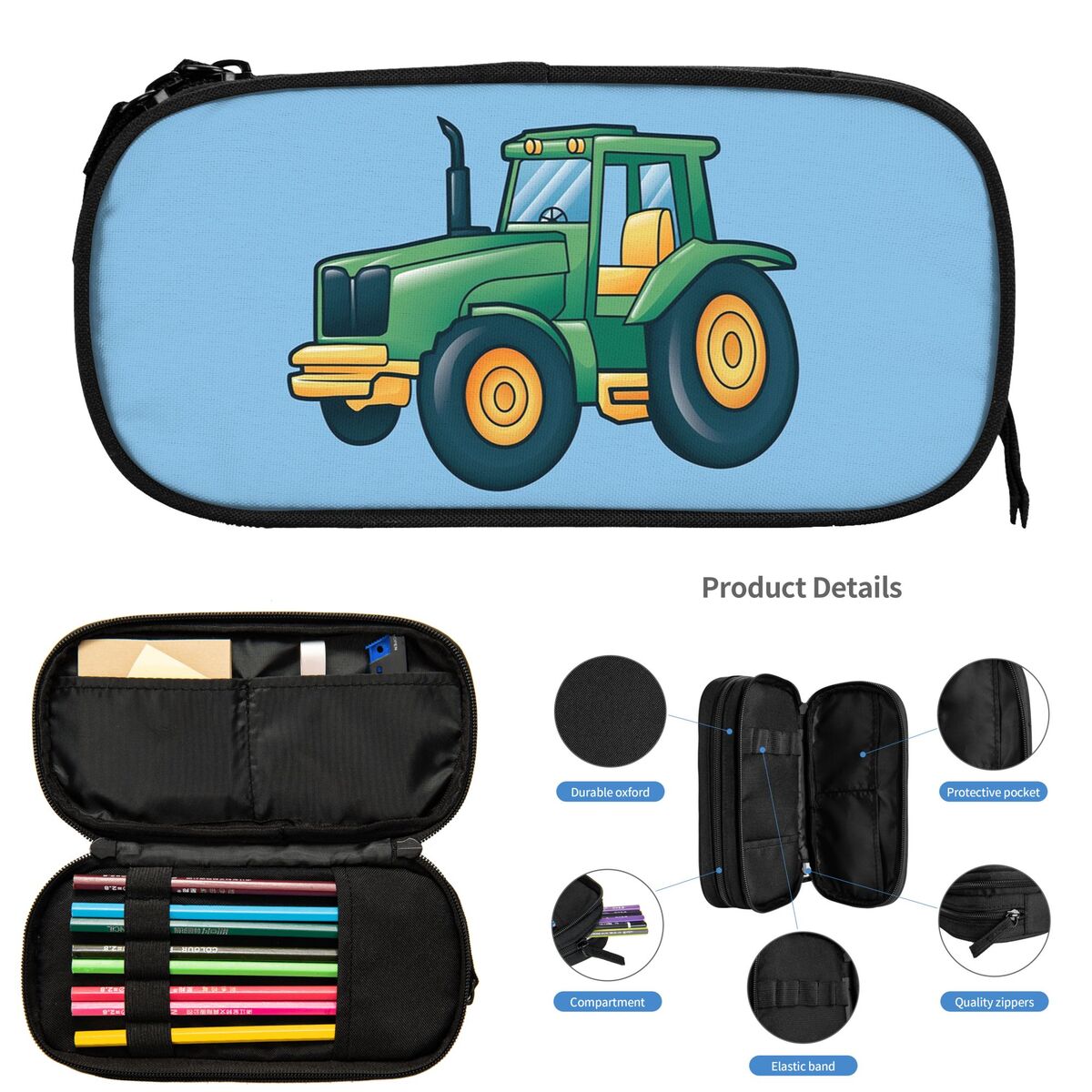 Kotak Pensil Kartun Traktor Pe - Agriculture Farming Cartoon ulasan dan harga